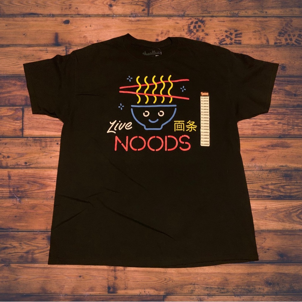 Threadless Funny Hot Live Nudes Ramen Neon Sign Shirt Spencer’s Zumiez
